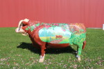 Bicentennial Oxen painted by Stacey Kirby Steward